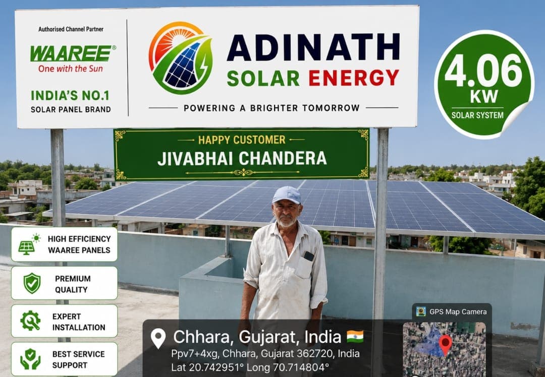 Rooftop Solar Installation for Jivabhai Chandera